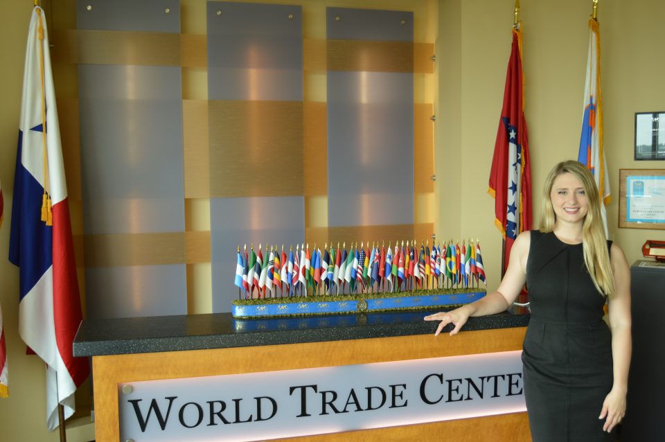 University of Arkansas graduate Jamie Allen of Little Rock, Ark. shared her experiences and the impact of her work as an intern for the World Trade Center Arkansas on the Gateways Podcast this week.