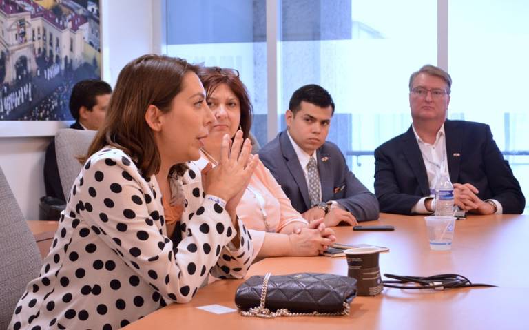 President of Coparmex Linda Jimenéz Salcedo meets with Arkansas delegation members from the aerospace, education and agriculture sectors in Querétaro, Mexico. Salcedo is interested in visiting Arkansas on an inbound mission to explore bilateral trade opportunities.